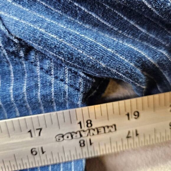 Goodfellow & Co Shirt Blue Stripes Button Down Long Sleeve Shirt Mens Size S - Picture 8 of 9